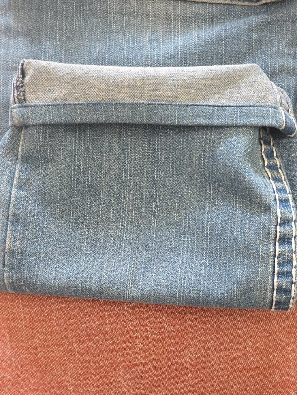 True Religion Relaxed Light Blue Faded Jeans